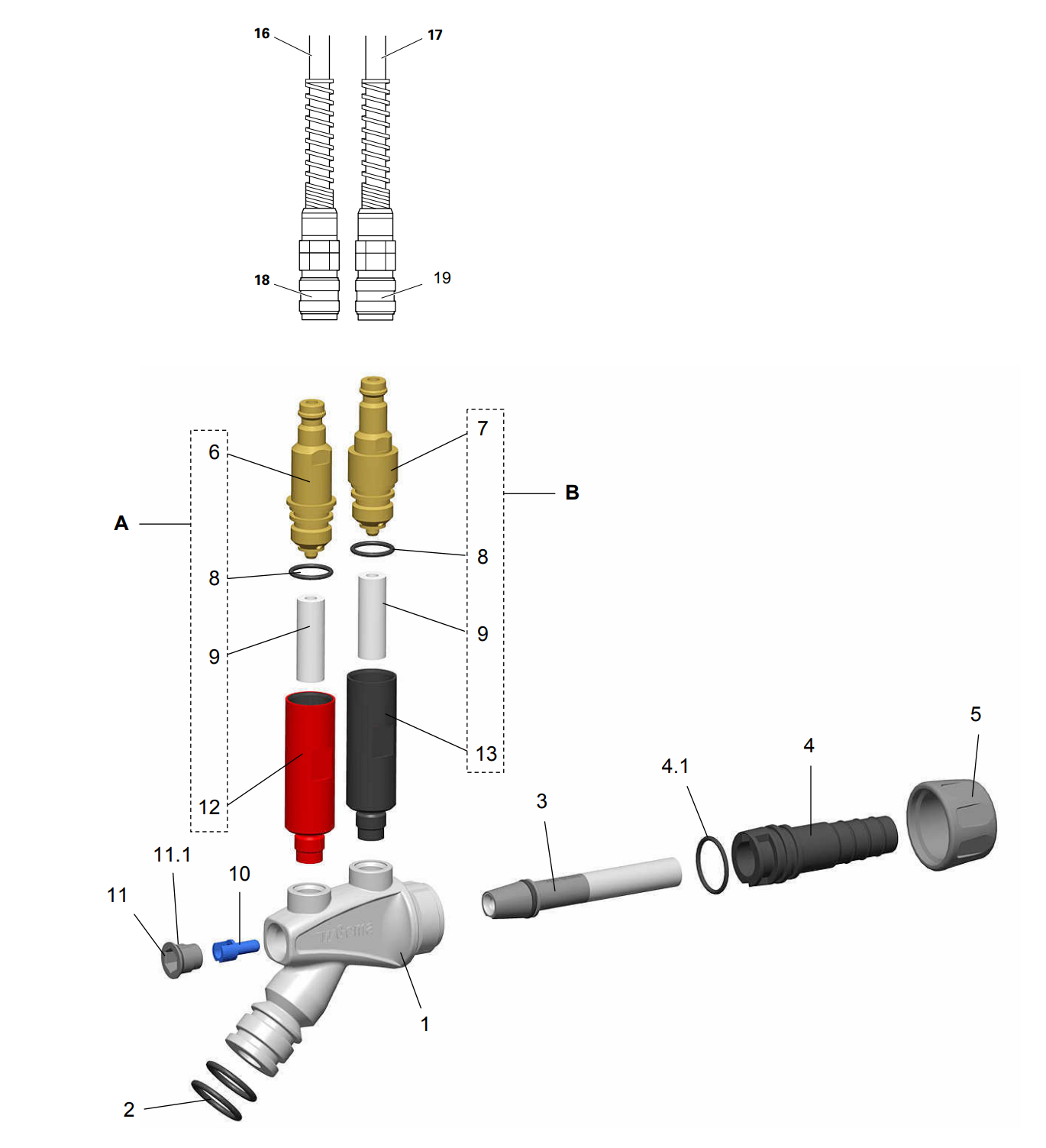 OptiFlow IG06 Powder injector 1007780